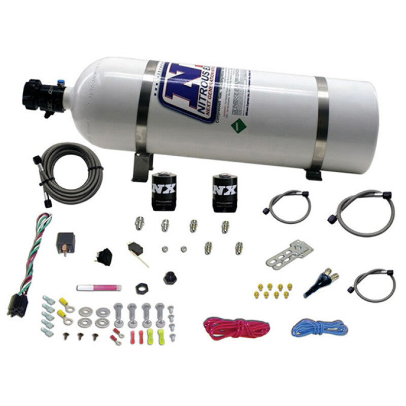 Nitrous Express All GM EFI Single Nozzle Nitrous Kit (35-150HP) w/15lb Bottle