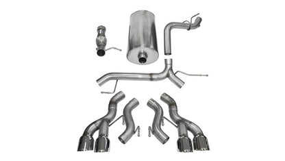 CORSA Performance Corsa 2012-2014 Cadillac Escalade DUB 6.2L V8 Polished Sport Cat-Back Exhaust