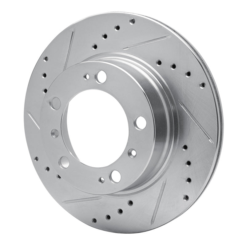 R1 Concepts R1 97-04 Porsche Boxster Rear Left Drilled & Slotted Silver Brake Rotor