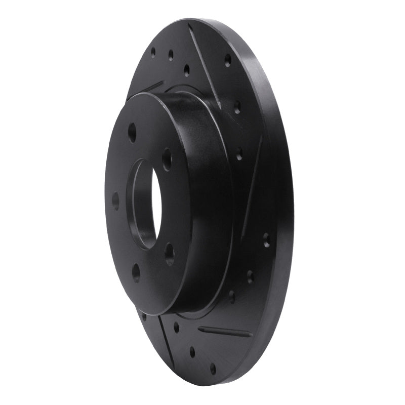 R1 Concepts R1 04-12 Chevrolet Malibu Rear Right Drilled & Slotted Black Brake Rotor