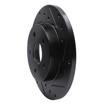 R1 Concepts R1 04-12 Chevrolet Malibu Rear Right Drilled & Slotted Black Brake Rotor