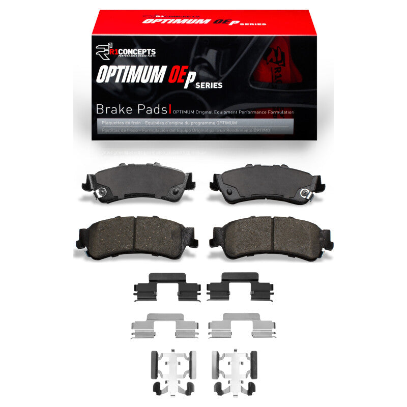 R1 Concepts R1 03-07 Chevrolet Silverado 1500 Classic Rear Optimum OE Pads & Hardware Kit
