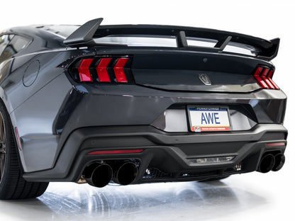 AWE Tuning AWE 2024 Ford Mustang Dark Horse S650 RWD Track Edition Cat-Back Exhaust w/ Quad Diamond Black Tips