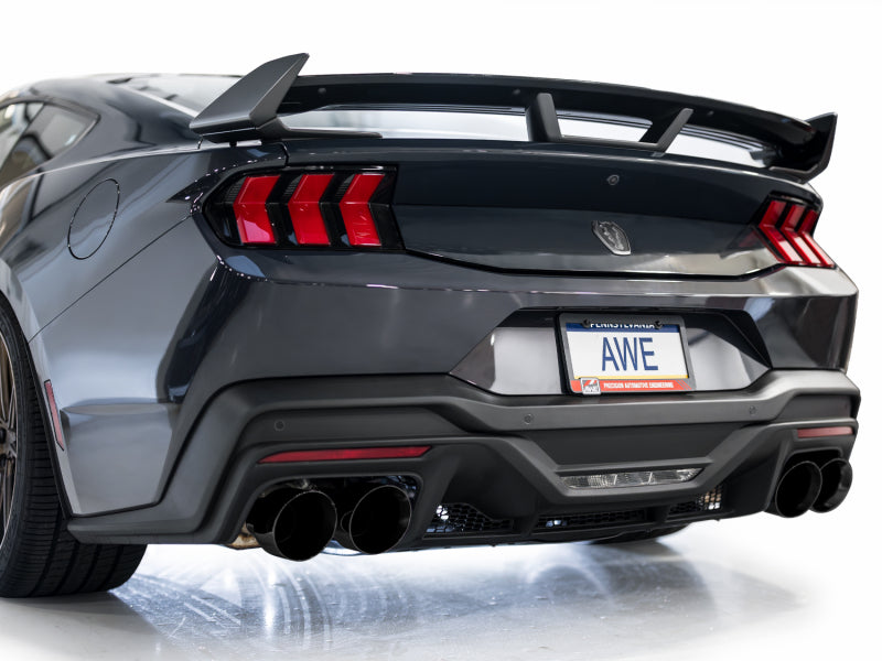 AWE Tuning AWE 2024 Ford Mustang Dark Horse S650 RWD SwitchPath Cat-Back Exhaust w/ Quad Diamond Black Tips