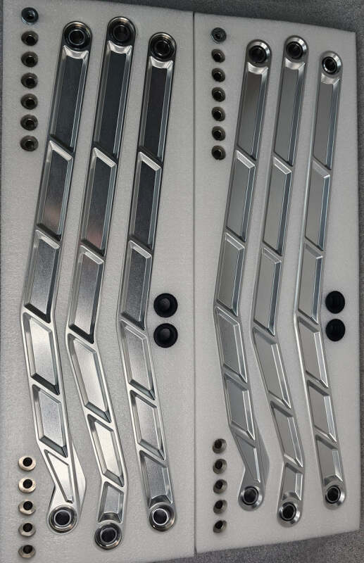 Elektric Off Road Elektric Offroad 2017+ Can-Am X3 Maverick High Clearance Radius Rods In Clear Finish For 72In