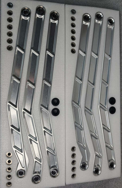 Elektric Off Road Elektric Offroad 2017+ Can-Am X3 Maverick High Clearance Radius Rods In Clear Finish For 72In