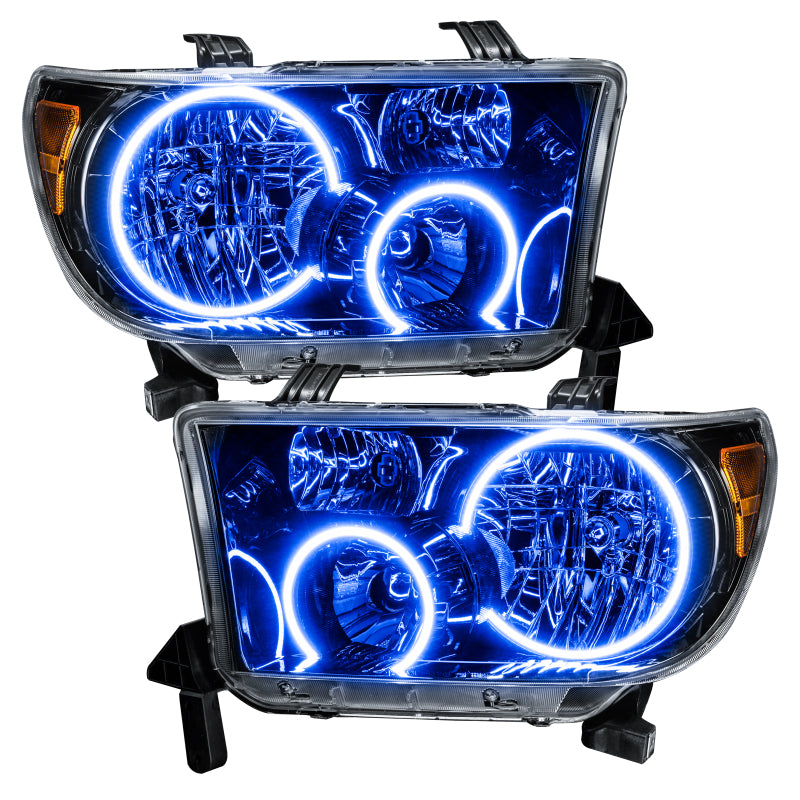 ORACLE Lighting Oracle 07-11 Toyota Tundra Pre-Assembled Headlights - Black Housing - ColorSHIFT