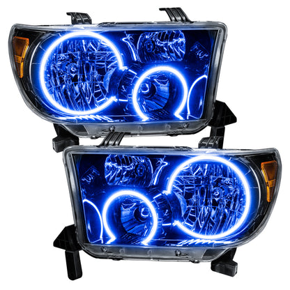 ORACLE Lighting Oracle 07-11 Toyota Tundra Pre-Assembled Headlights - Black Housing - ColorSHIFT