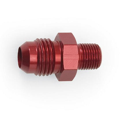 Russell Performance -6 AN MALE X 1/8in NPT MALE 45 DEG (Red)