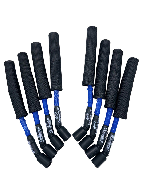 Granatelli Motor Sports Granatelli 14-23 GM LT1 6.2L Hi-Perf Coil-Near-Plug Connector Kit w/Blue Jacket/Blk Sleeve