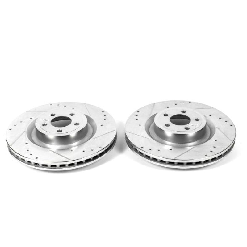 PowerStop Power Stop 15-22 Ford Mustang Front Drilled & Slotted Rotor - Pair