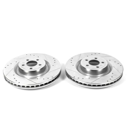 PowerStop Power Stop 15-22 Ford Mustang Front Drilled & Slotted Rotor - Pair