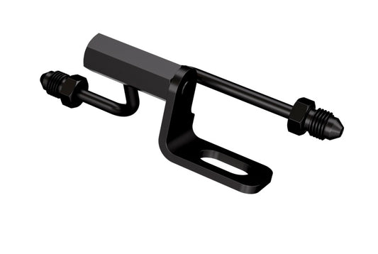 Goodridge 07-11 Harley-Davidson Softail Models Rear Brake Switch Holder - Black