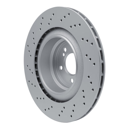 DFC 15-19 BMW X6 Right Rear Drilled Hi-Carbon Alloy Geomet Coated Rotor