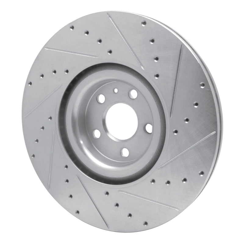 R1 Concepts R1 16-26 Volvo XC90 Front Left Drilled & Slotted Silver Brake Rotor