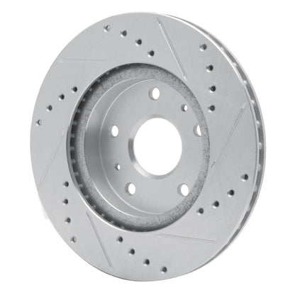R1 Concepts R1 07-19 Suzuki SX4 S-Cross (Mexico) Front Left Drilled & Slotted Silver Brake Rotor