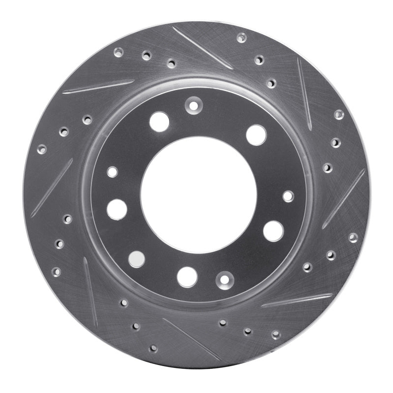 R1 Concepts R1 69-83 Porsche 911 Rear Right Drilled & Slotted Silver Brake Rotor