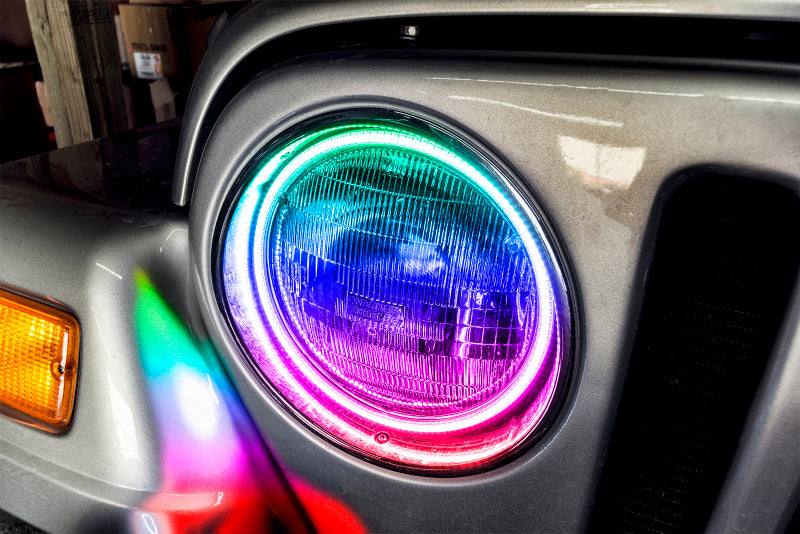 ORACLE Lighting Oracle Jeep Wrangler TJ 97-06 LED Waterproof Halo Kit - ColorSHIFT w/ 2.0 Controller