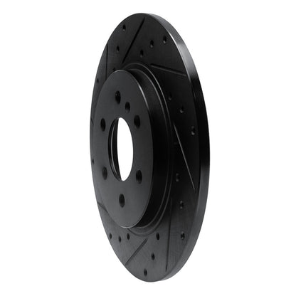R1 Concepts R1 06-06 Buick TERRAZA Rear Left Drilled & Slotted Black Brake Rotor