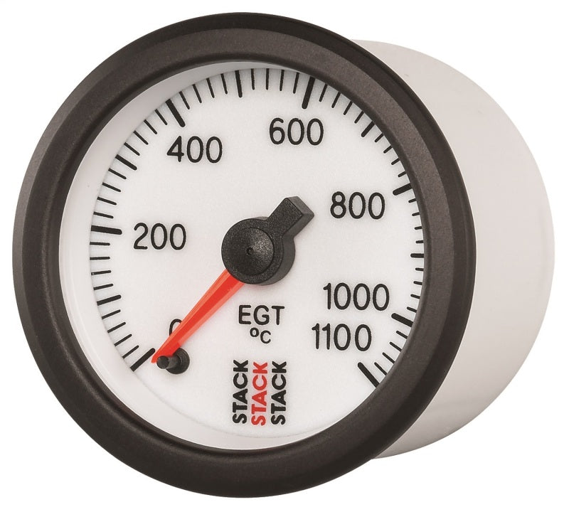 Autometer Stack 52mm 0-1100 Deg C Pro Stepper Motor Exhaust Gas Temp Gauge - White