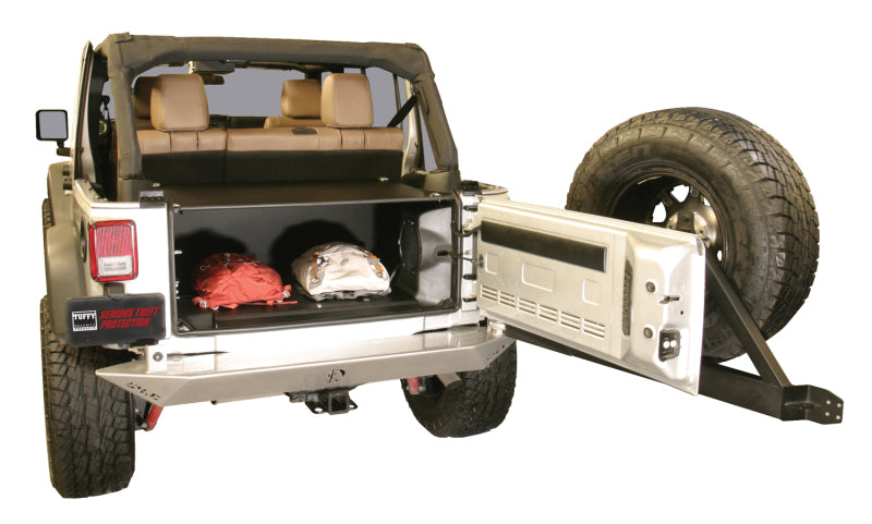 Tuffy Products Tuffy Jk Unlimited Tailgate Enclosure- Black For 2011+