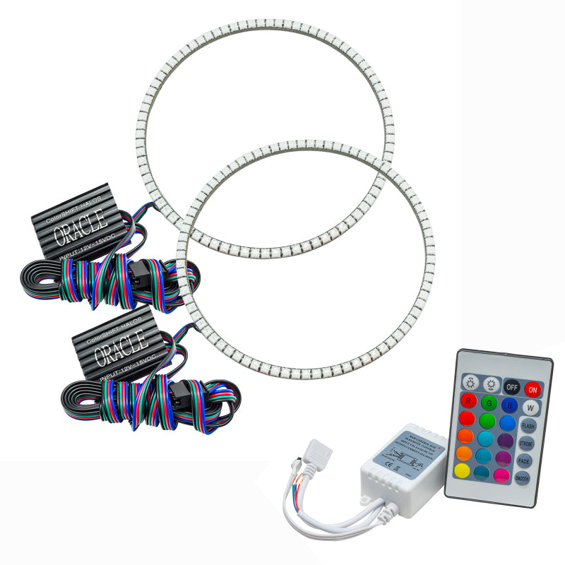 ORACLE Lighting Oracle Jeep Wrangler JK 07-17 LED Waterproof Halo Kit - ColorSHIFT w/ Simple Controller