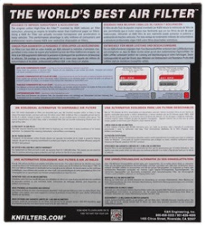 K&N Engineering K&N 15-17 Audi A1 L3-1.0L F/l - Replacement Drop In Air Filter