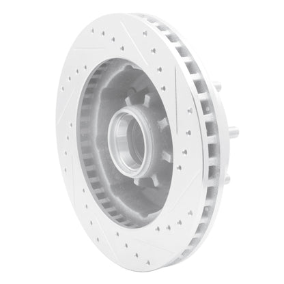 R1 Concepts R1 71-95 Chevrolet C20 Suburban Front Left Drilled & Slotted Silver Brake Rotor