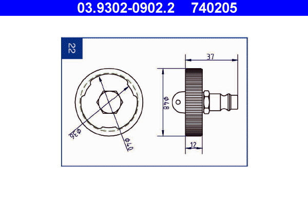 ATE 03930209022 Devices For Working Fluids And Fuels