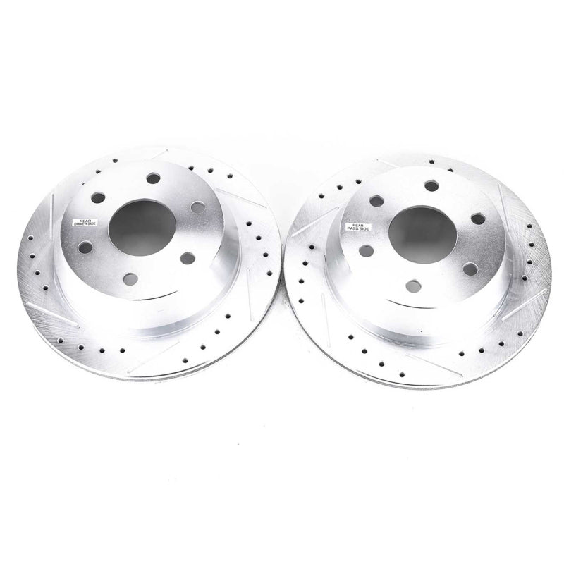 PowerStop Power Stop 03-05 Chevrolet Astro Rear Evolution Drilled & Slotted Rotors - Pair