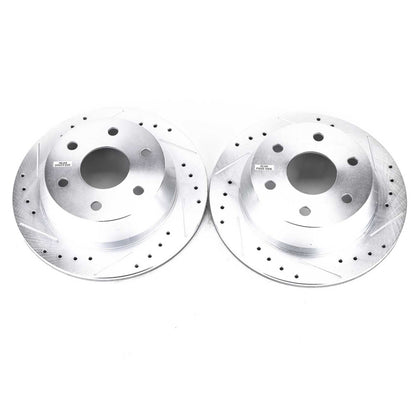 PowerStop Power Stop 03-05 Chevrolet Astro Rear Evolution Drilled & Slotted Rotors - Pair