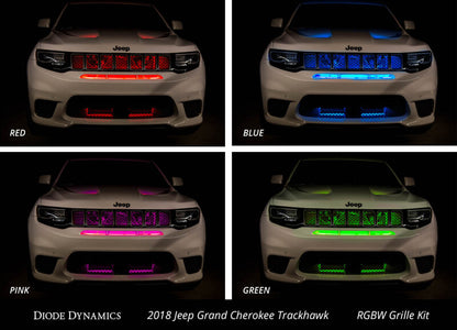 Diode Dynamics RGBW Grille Strip Kit 4pc Multicolor