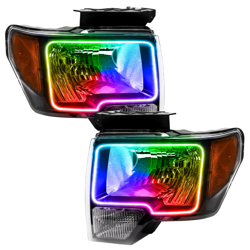 ORACLE Lighting Oracle 09-14 Ford F-150 LED HL - Black - ColorSHIFT w/o Controller