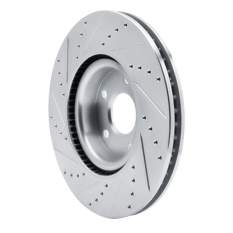 R1 Concepts R1 20-25 Ford Escape Front Right Drilled & Slotted Silver Brake Rotor