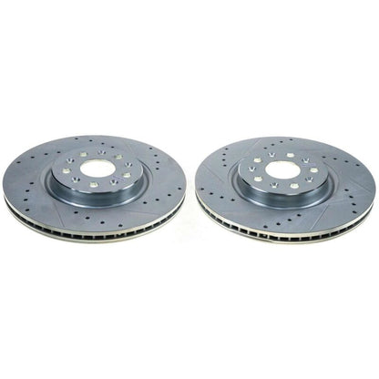 PowerStop Power Stop 20-21 Chevrolet Corvette Rear Evolution Drilled & Slotted Rotor - Pair
