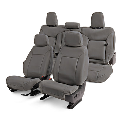 Covercraft 15-24 Ford Transit Leatherette PrecisionFit Custom Front Row Seat Covers - Stone