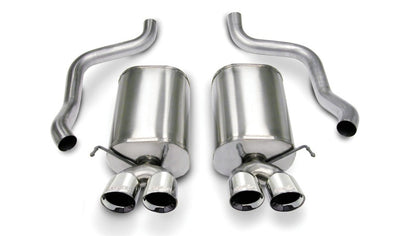 CORSA Performance Corsa 2005-2007 Chevrolet Corvette C6 6.0L V8 Polished Sport Axle-Back Exhaust