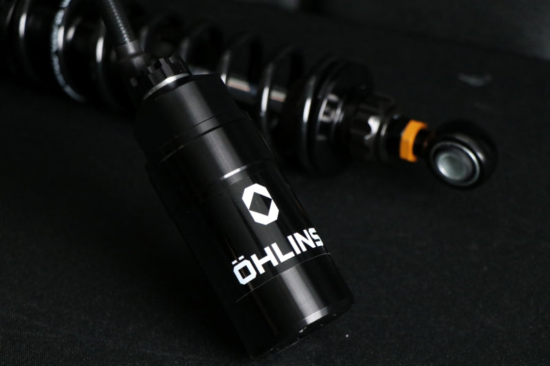 Ohlins Motorcycle USA Ohlins 14-26 Harley FL Touring STX 36 Twin Blackline 13in Blk Reservoir Shocks Min 250lb-Max 575lb