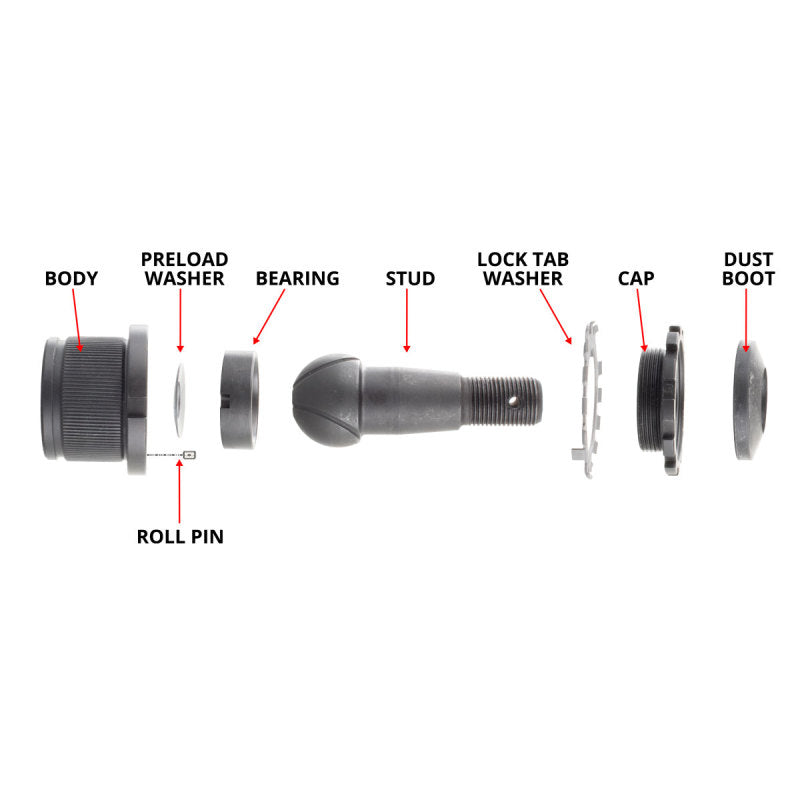 Synergy Mfg Synergy Jeep JK/WJ HD Non-Knurled Adjustable Ball Joint Kit