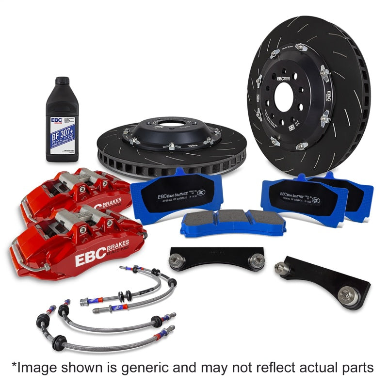 EBC Racing 92-05 BMW 3-Series E36/E46 Red Apollo-6 Calipers 355mm Rotors Front Big Brake Kit