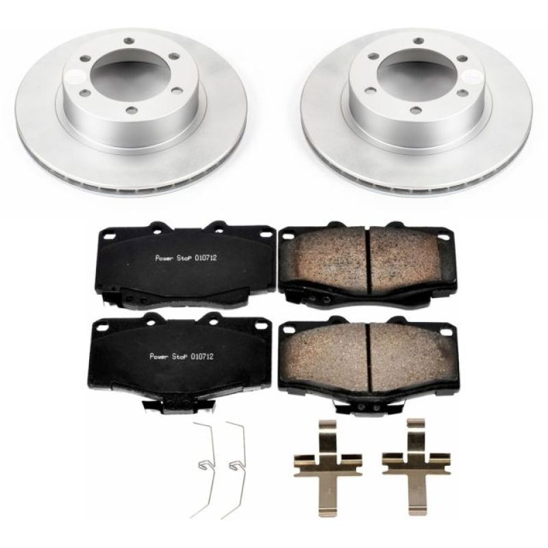 PowerStop Power Stop 95-02 Toyota 4Runner Front Z17 Evolution Geomet Coated Brake Kit