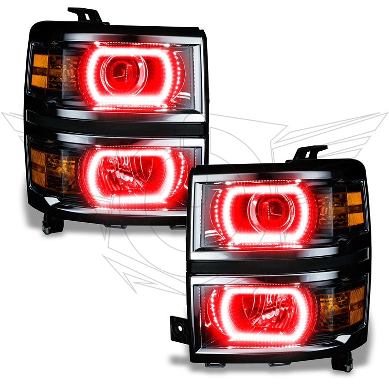 ORACLE Lighting Oracle Chevrolet Silverado 14-15 Halo Kit Projector Style - ColorSHIFT