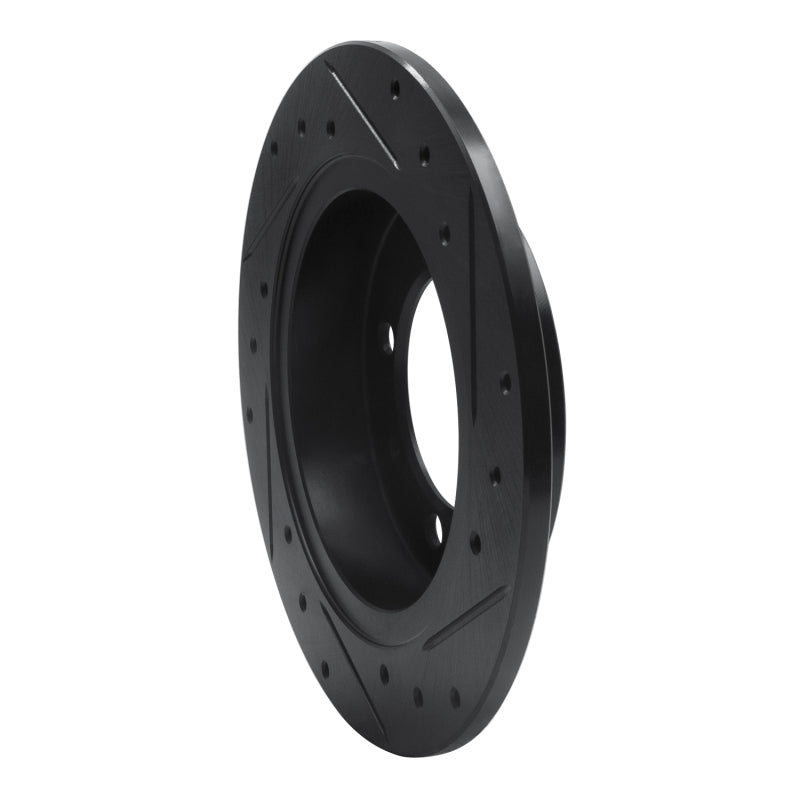 R1 Concepts R1 00-07 Mitsubishi SPace STAR (Mexico) Rear Left Drilled & Slotted Black Brake Rotor