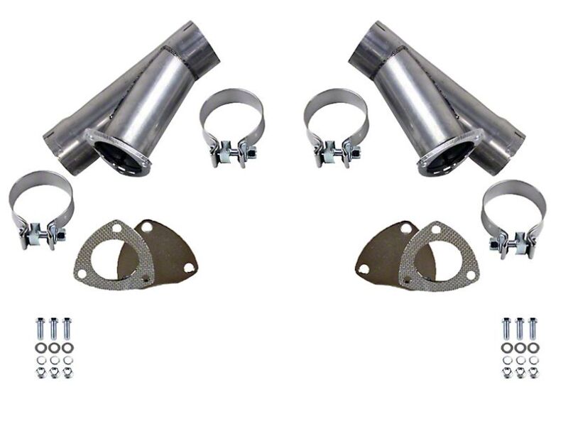 Granatelli Motor Sports Granatelli 3.0in Stainless Steel Manual Dual Exhaust Cutout Kit w/Slip Fit & Band Clamp