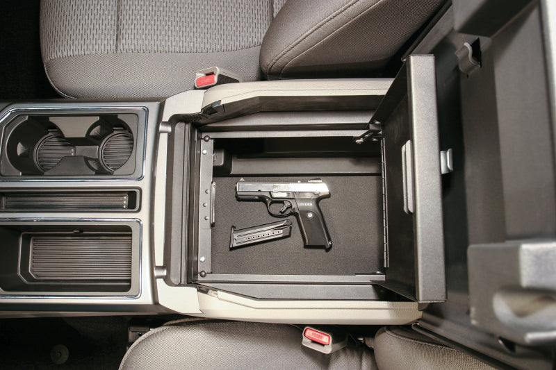 Tuffy Products Tuffy Console Safe W/ Key Lock For Ford Fseries Flow Thru Console