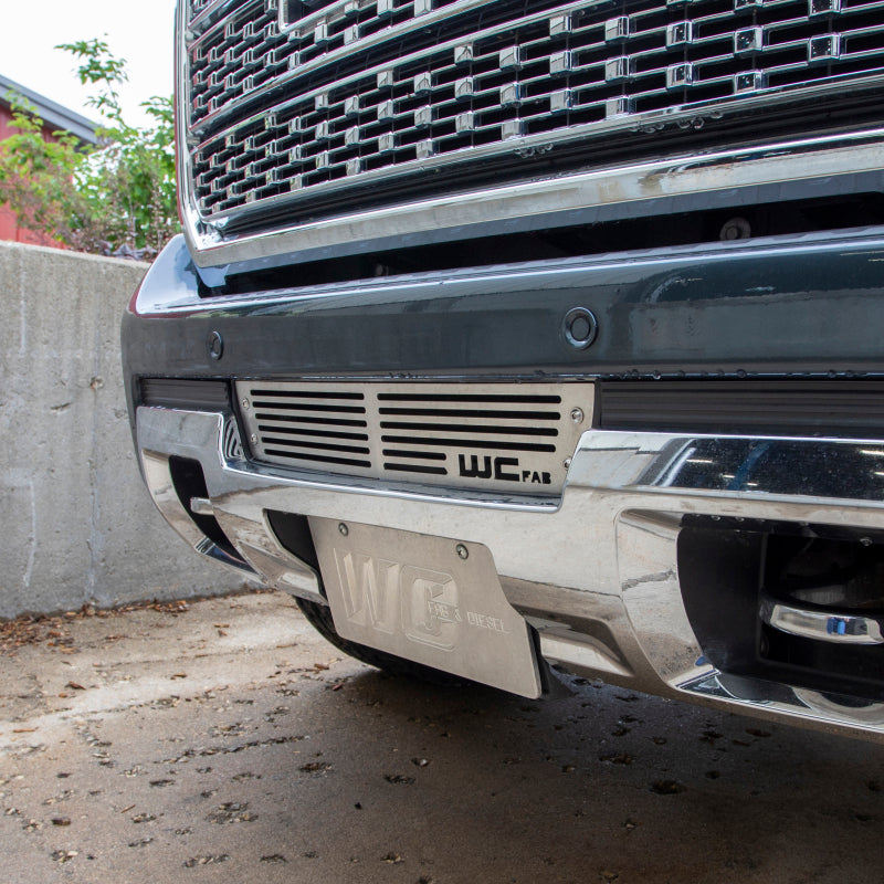Wehrli 15-19 GMC Sierra 6.6L LML/L5P Duramax Bumper Grille - Fine Texture Black Powder Coat Finish