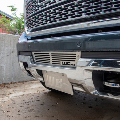 Wehrli 15-19 GMC Sierra 6.6L LML/L5P Duramax Bumper Grille - Fine Texture Black Powder Coat Finish