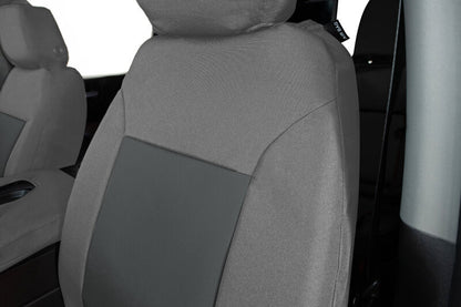 Covercraft 20-24 Jeep Gladiator Endura PrecisionFit Custom Front Row Seat Covers - Silver/Charcoal