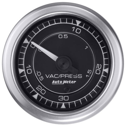 Autometer Chrono 2-1/16in 30INHG-30PSI Vacuum/Boost Gauge