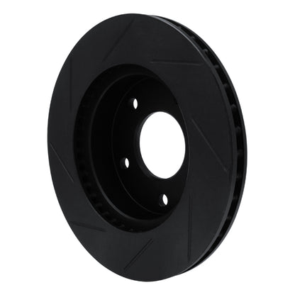 R1 Concepts R1 75-79 Lincoln Continental Rear Right Slotted Black Brake Rotor